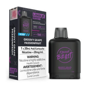 Groovy Grape Passionfruit Iced Level X Boost- Flavour Beast