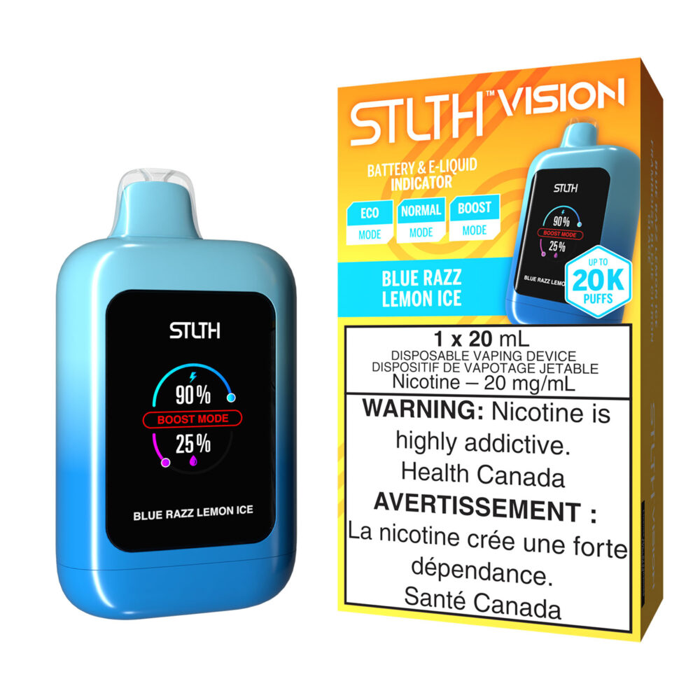 Blue Razz Lemon Ice STLTH Vision Disposable Vape