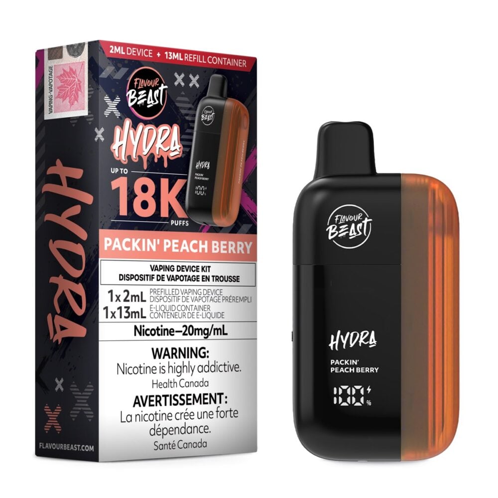 Packin' Peach Berry Flavour Beast Hydra 18K