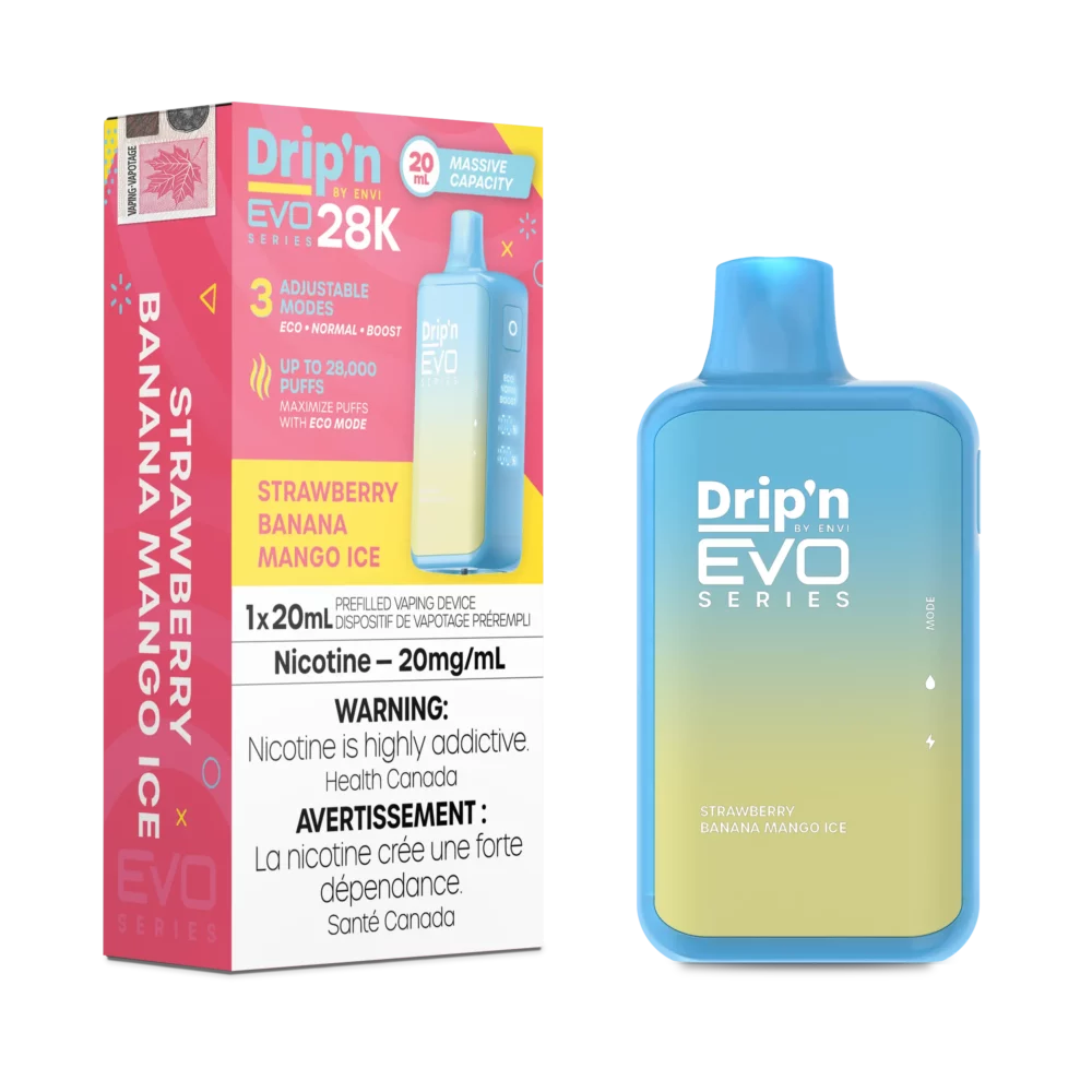 Strawberry Banana Mango Ice Drip'n by Envi EVO Series 28K