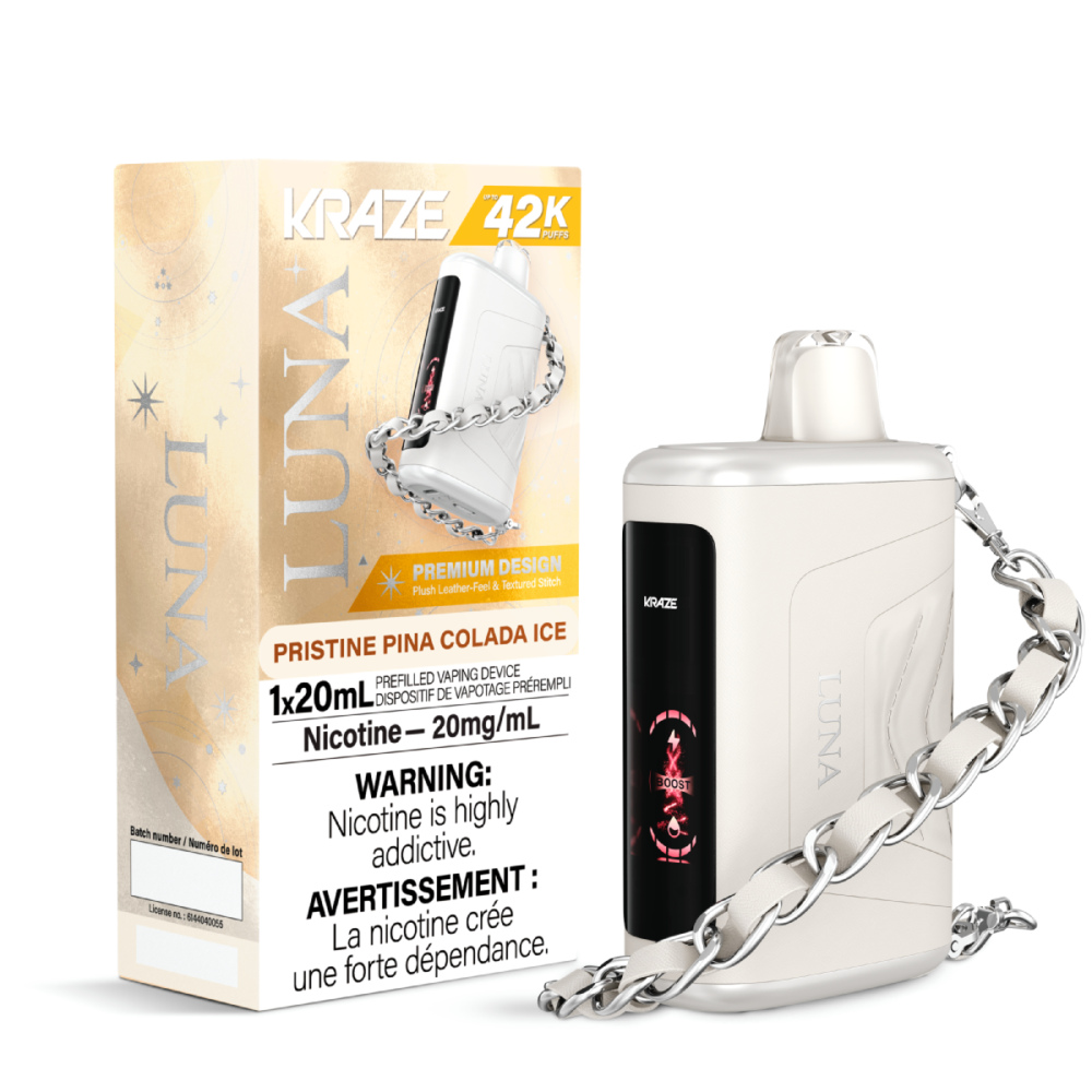 Pristine Pina Colada IceKraze Luna Disposable Vape with 42K Puffs