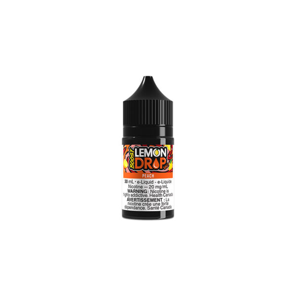 Bottle of peach by lemon drop boost salt e-liquid