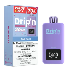 Blue Razz Drip’n by Envi 26mL – Disposable Vape