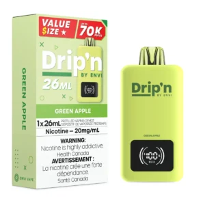 Green Apple Drip’n by Envi 26mL – Disposable Vape