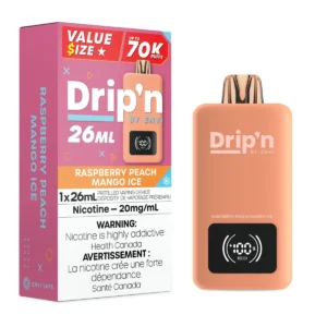 Raspberry Peach Mango Ice Drip’n by Envi 26mL – Disposable Vape