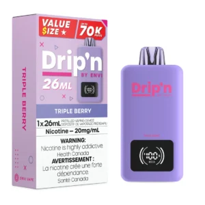 Triple Berry Drip’n by Envi 26mL – Disposable Vape