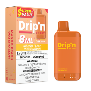 Mango Peach Watermelon Drip’n by Envi 8mL – Disposable Vape