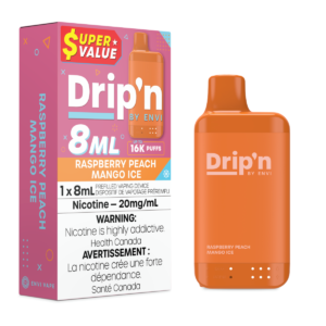 Raspberry Peach Mango Ice Drip’n by Envi 8mL – Disposable Vape