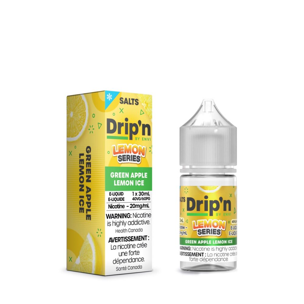 Green Apple Lemon Ice SALT Drip'n by Envi Lemon Series E-Liquid