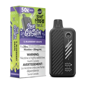 Sour Gushin S. Blueberry Grape Beast Mode Max 2 – Disposable Vape