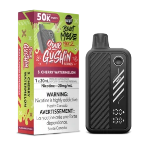 Sour Gushin S. Cherry Watermelon Beast Mode Max 2 – Disposable Vape