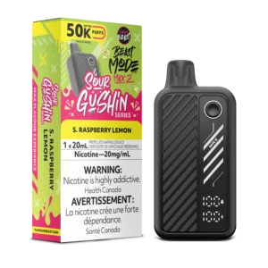 Sour Gushin S. Raspberry Lemon Beast Mode Max 2 – Disposable Vape