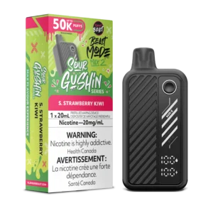 Sour Gushin S. Strawberry Kiwi Beast Mode Max 2 – Disposable Vape