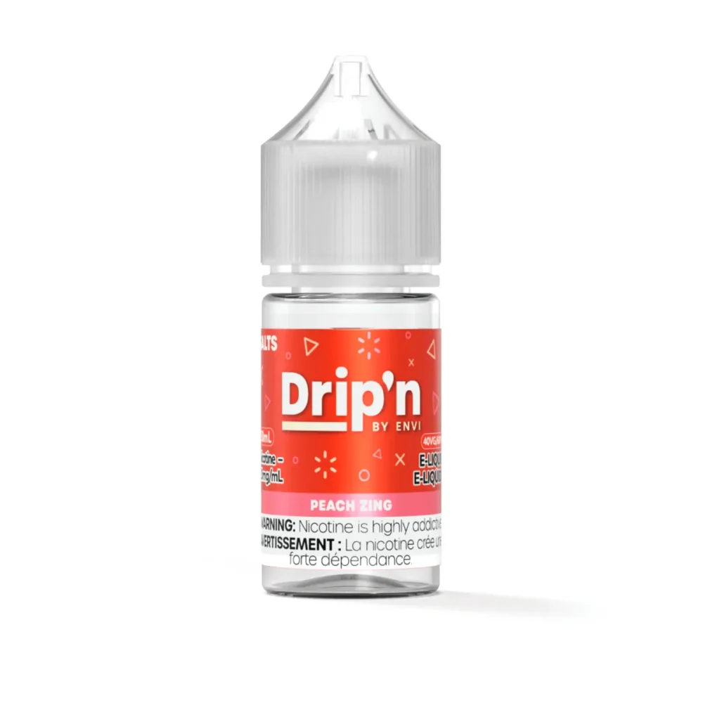 Peach Zing by Drip'n by Envi Classics SALT E-Liquid Bottle