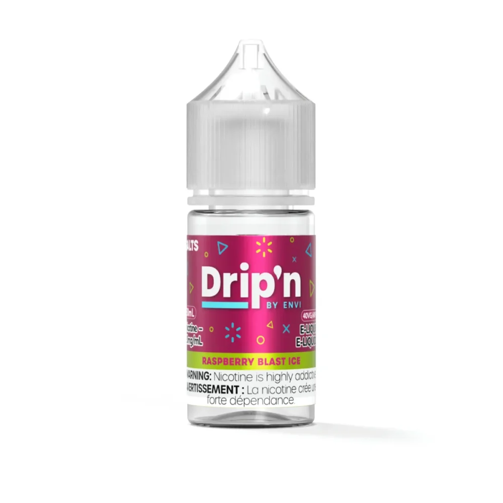 Raspberry Blast Ice by Drip'n by Envi Classics SALT E-Liquid Bottle