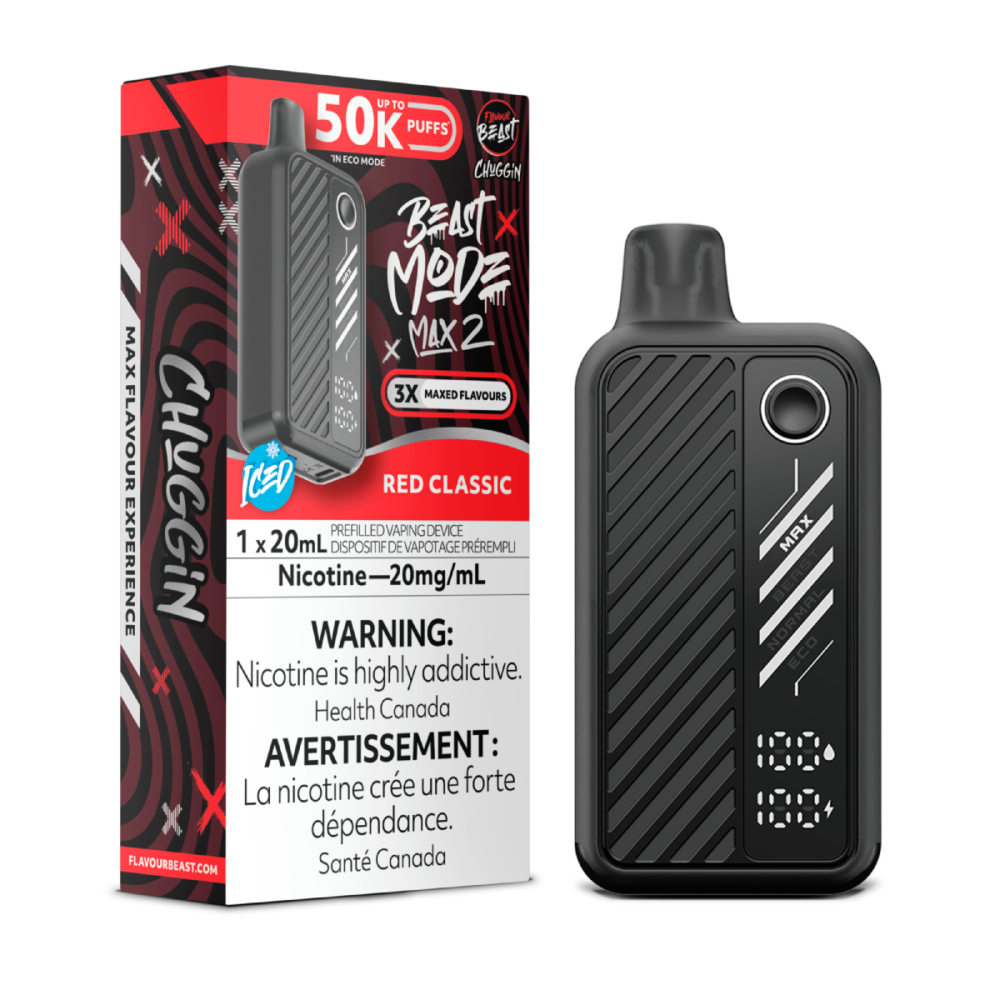 Red Classic Flavour Beast Mode Max 2 with 50K Puffs