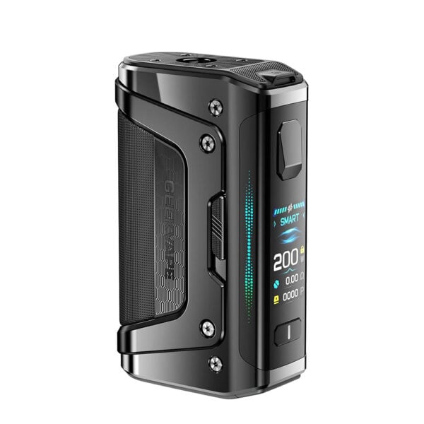 A render of the Geek Vape Legend 5 Box Mod in Carbon Black color variation