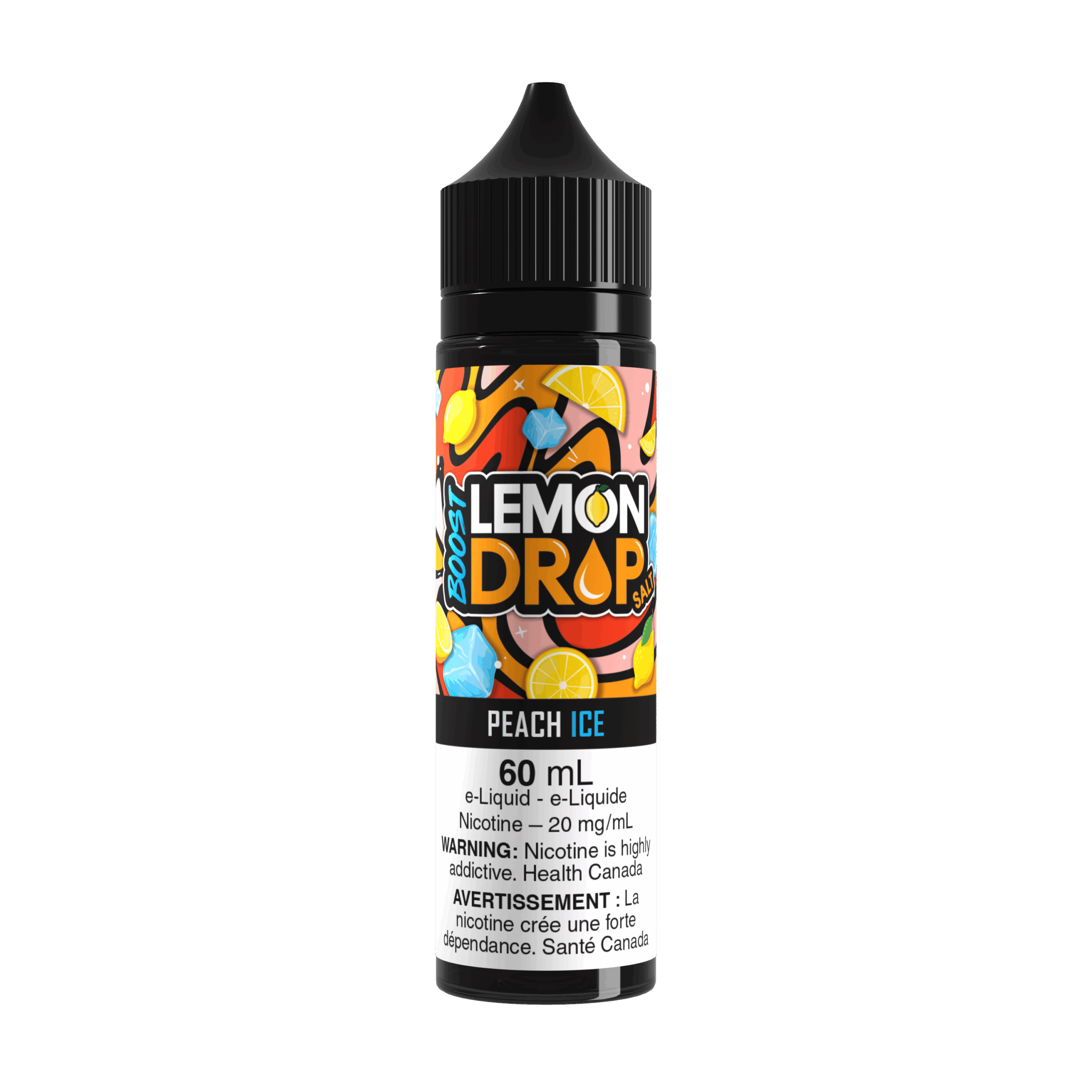 Peach Ice Lemon Drop Boost SALT 60ml Bottle