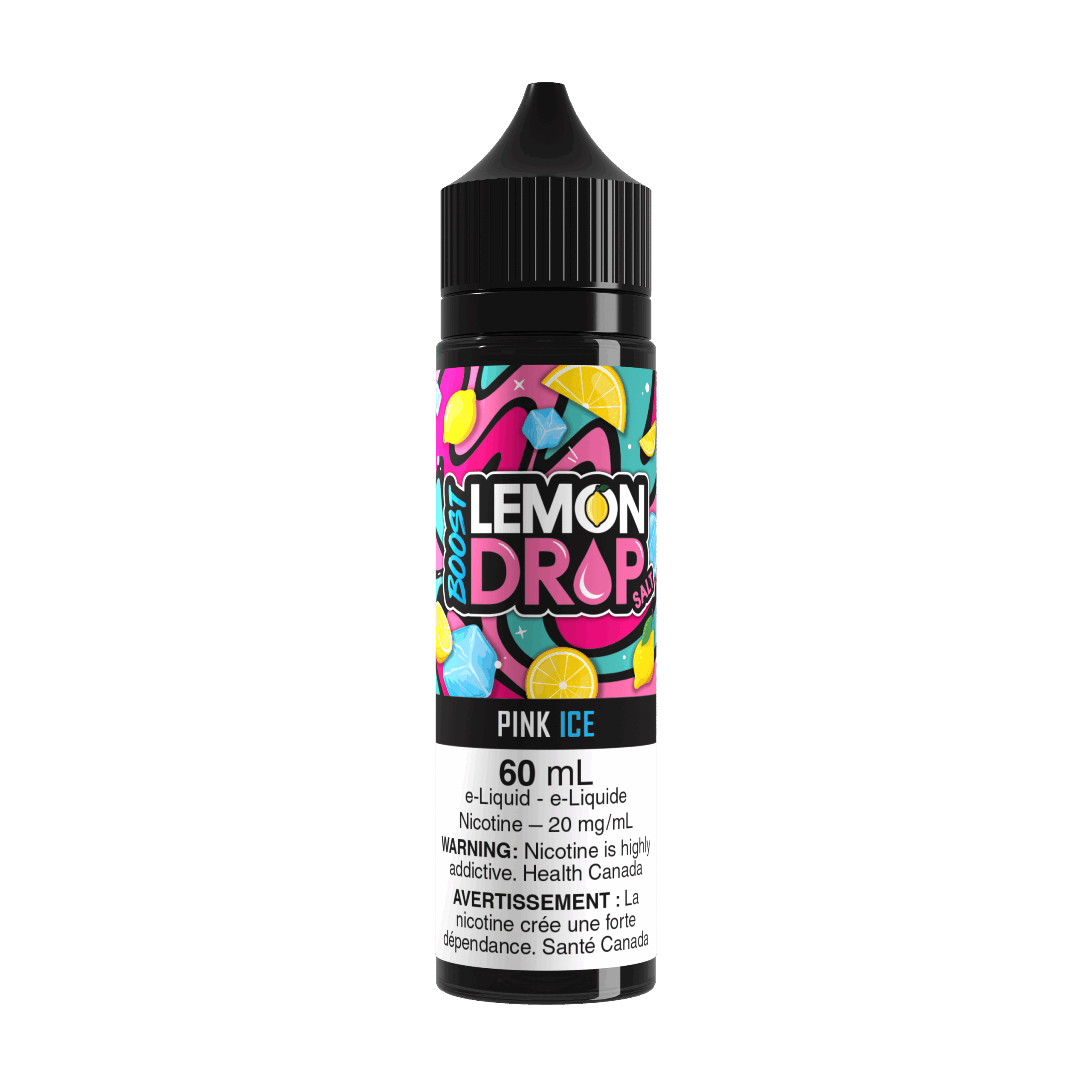 Pink Ice Lemon Drop Boost SALT 60ml Bottle