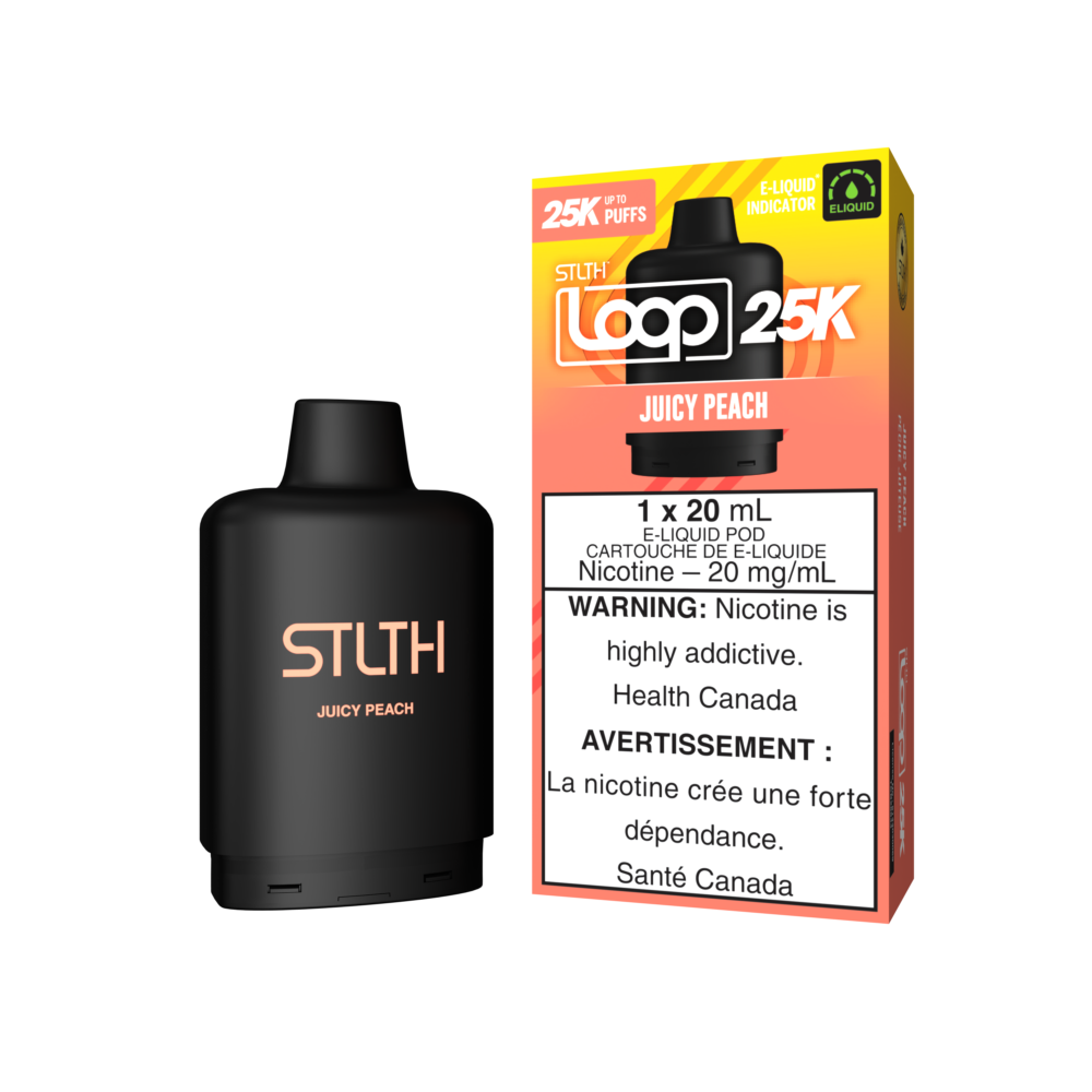 Juicy Peach STLTH Loop 25K Pod
