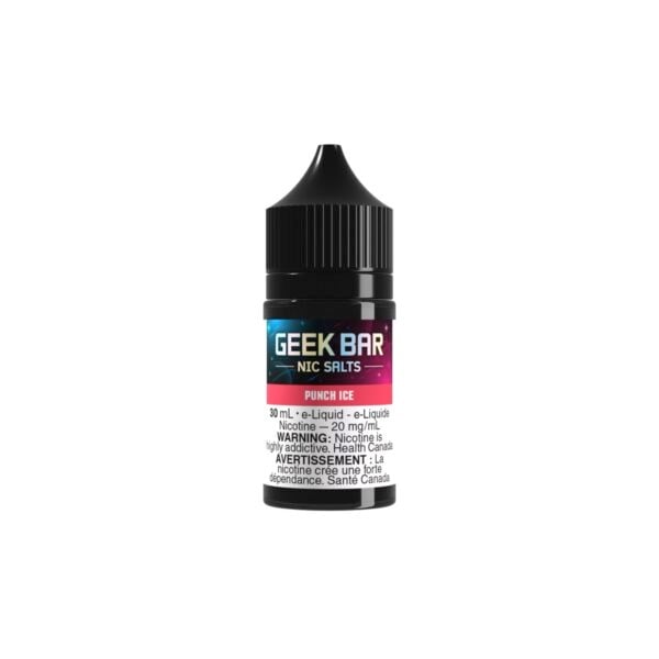 A picture of a 30mL Geek Bar Punch Ice nicotine salt e-liquid