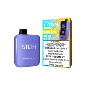 Sour Blue Razz Ice STLTH Titan Max – Disposable Vape