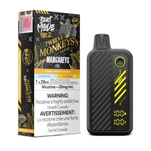 A picture of the Mangabeys Iced 12 Monkeys x Flavour Beast Mode Max 2 Disposable Vape