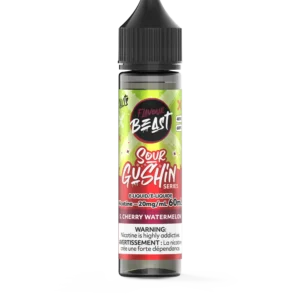 Sour Gushin S. Cherry Watermelon – Flavour Beast E-Liquid