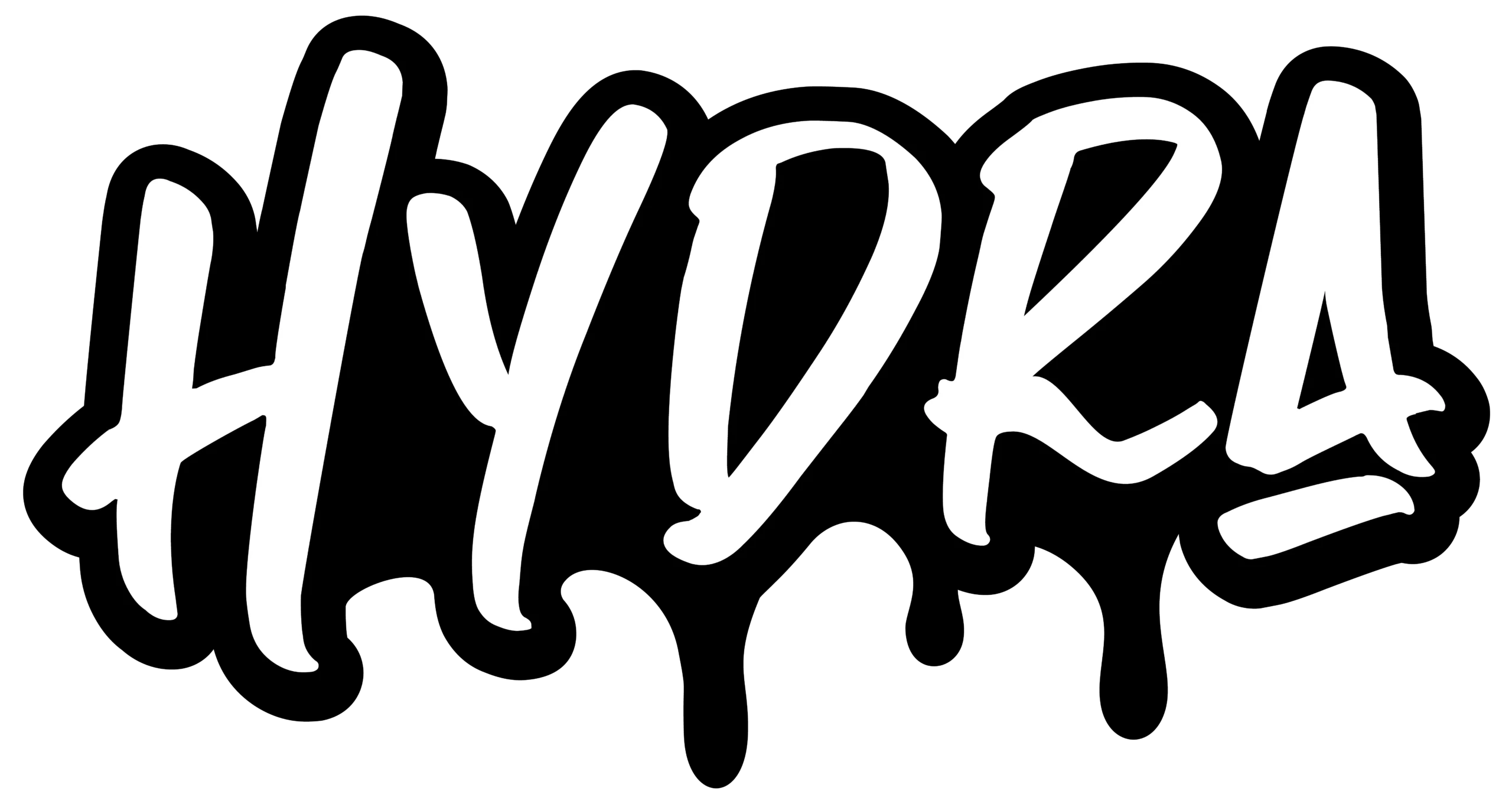 Stylized white text spelling HYDRA on a black background, representing the Flavour Beast brand logo.