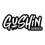 Logo for Gushin Series featuring bold, stylized lettering in black and white.