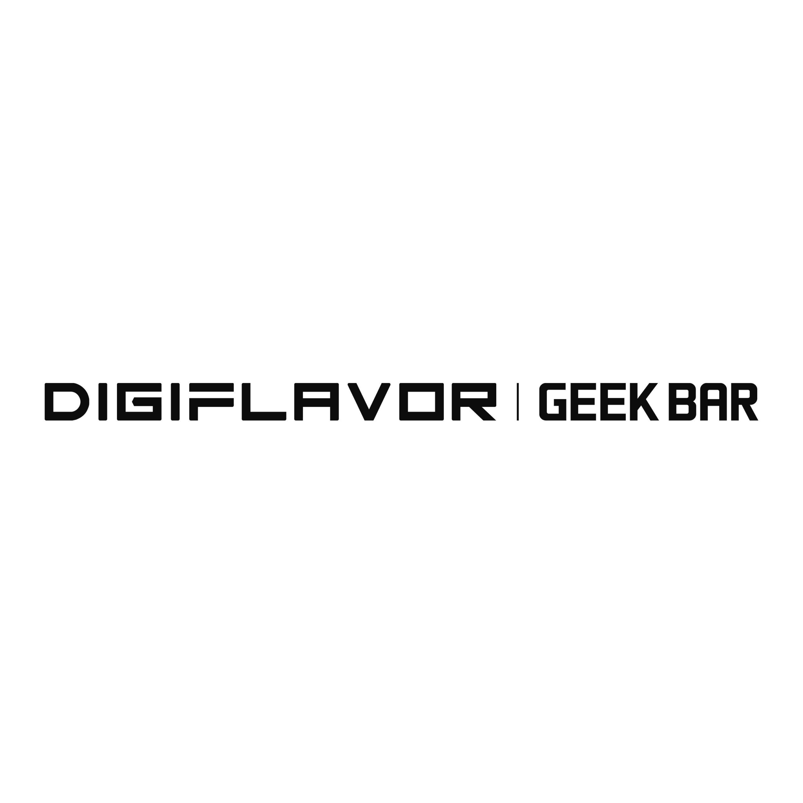 Logo featuring the text DIGIFLAVOR | GEEK BAR in bold, modern typography on a white background.