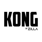 Black logo featuring the text KONG by ZILLA in a bold, modern font.