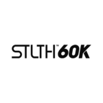 Black logo featuring the text STLTH 60K in a modern font.