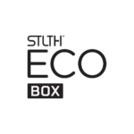 STLTH ECO BOX logo featuring bold text with ECO prominently displayed in the center.