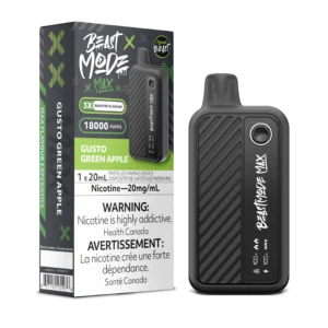 Gusto Green Apple Flavour Beast Mode Max – Disposable Vape