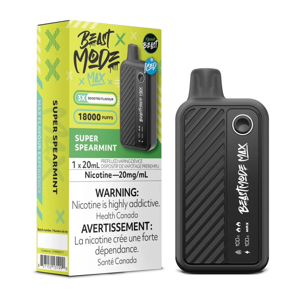 Super Spearmint Iced Flavour Beast Mode Max | 18K Puffs - VapeLoft