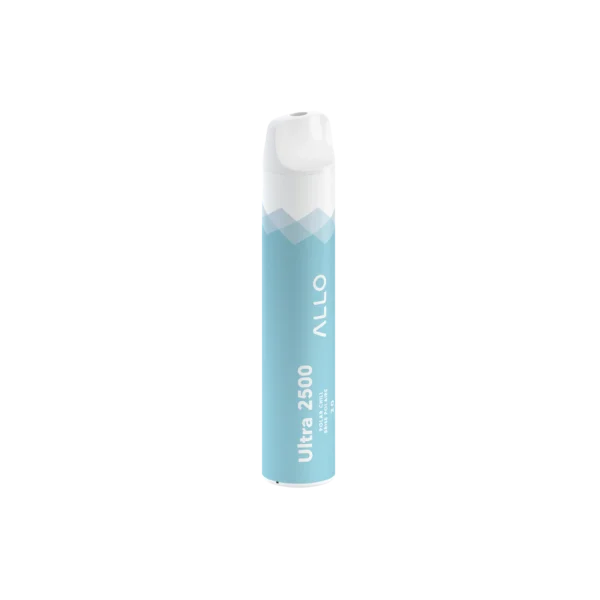 A blue and white disposable vape device labeled Ultra 2500 with Polar Chill flavor and 20mg nicotine strength.