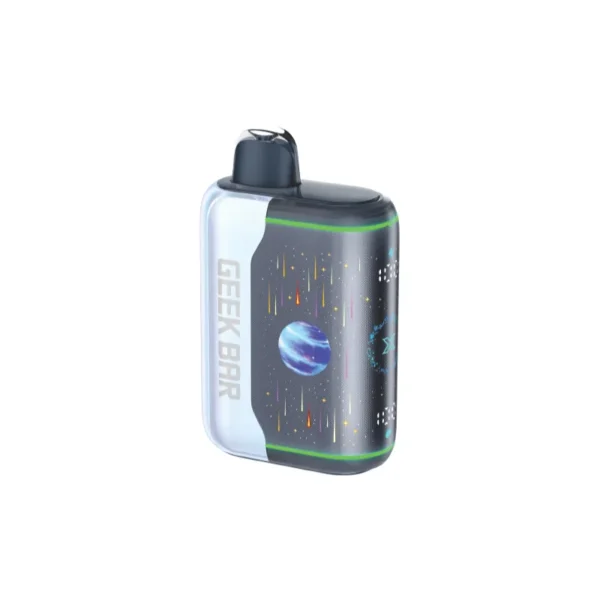 Geek Bar Pulse X 2 disposable vape in Coconut Ice flavor, featuring a colorful cosmic design and sleek shape.