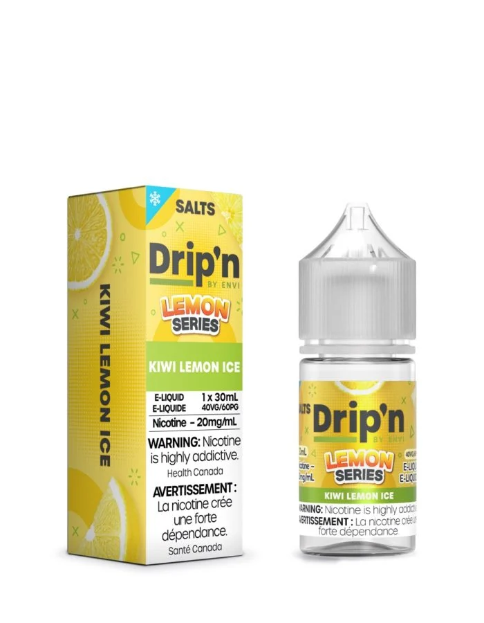 Kiwi Lemon Ice SALT Drip'n by Envi Lemon Series E-Liquid