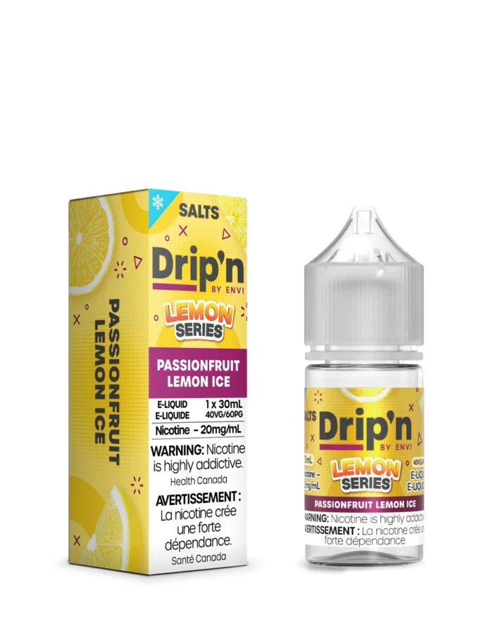 Passionfruit Lemon Ice SALT Drip'n by Envi Lemon Series E-Liquid