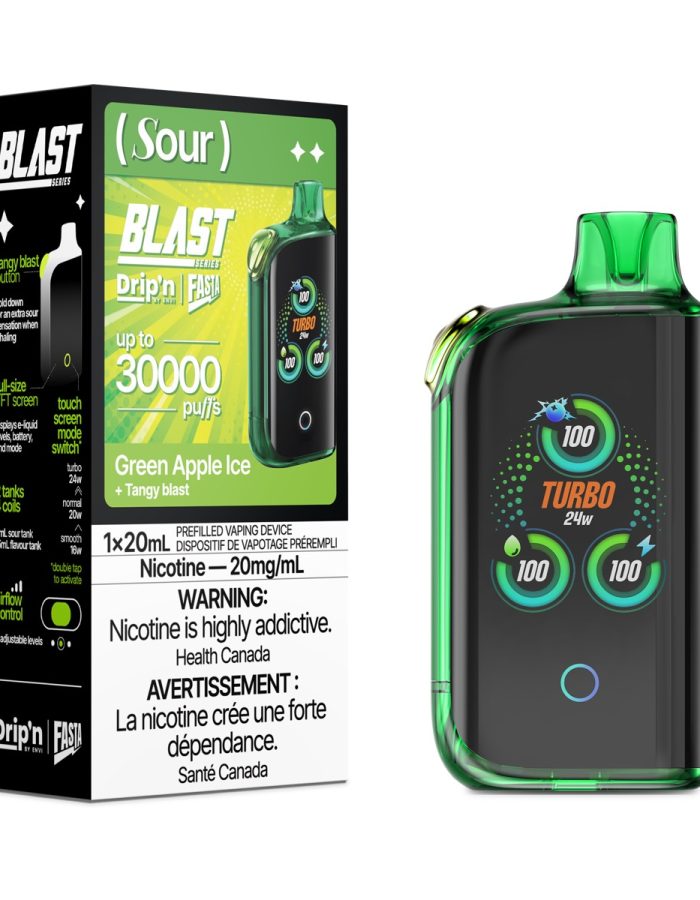 Green Apple Ice Sour Drip'n by Envi Fasta Blast 30K