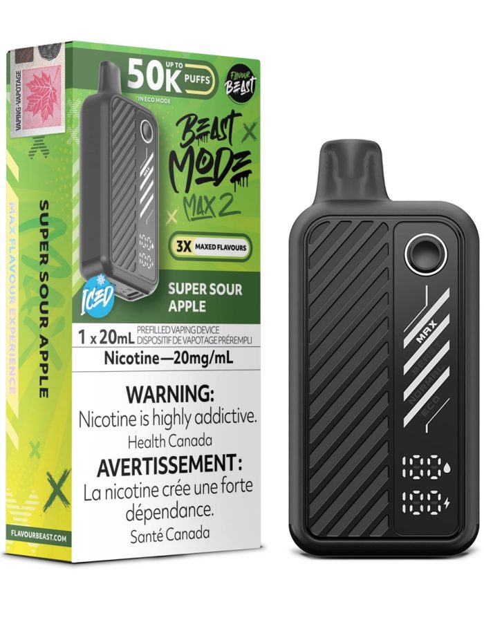 Super Sour Apple Flavour Beast Mode Max 2