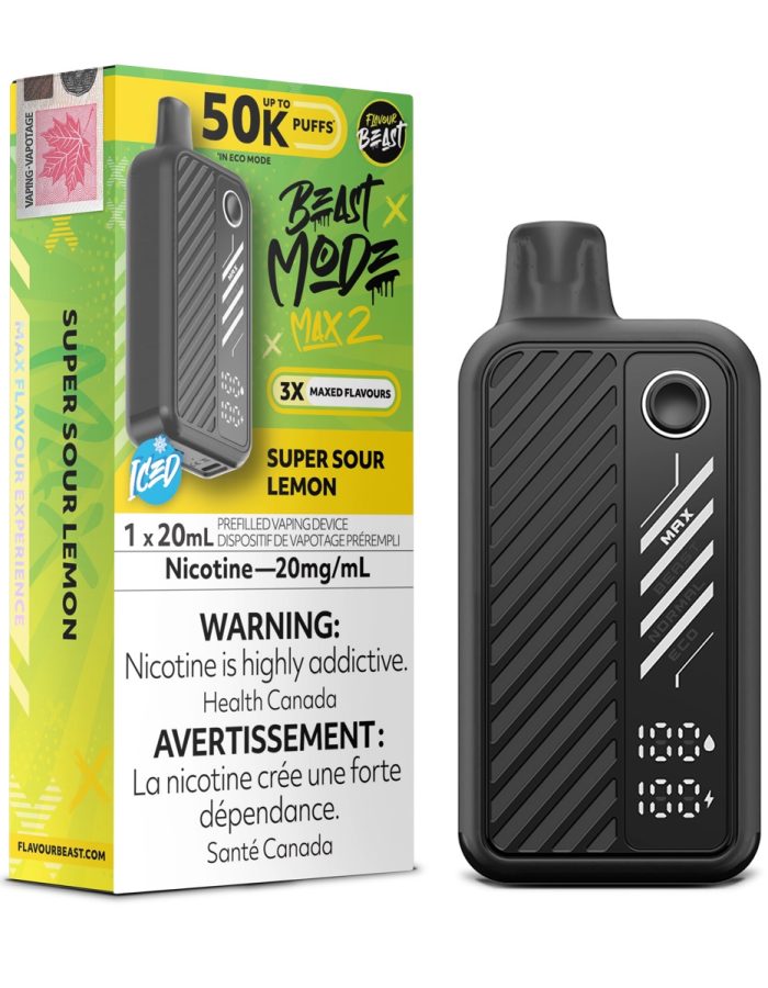 Super Sour Lemon Flavour Beast Mode Max 2