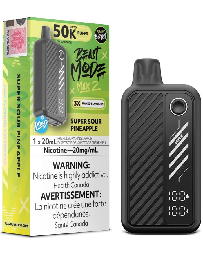 Super Sour Pineapple Flavour Beast Mode Max 2