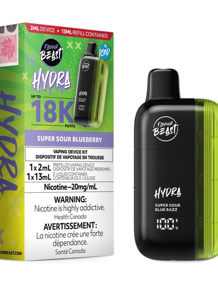 Super Sour Blueberry Flavour Beast Hydra 18K