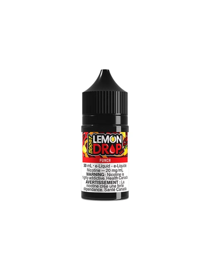 Bottle of punch by lemon drop boost salt e-liquid