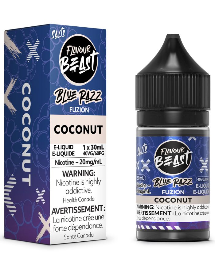 Blue Razz Fuzion Coconut SALT Flavour Beast Fuzion Salt E-Liquid