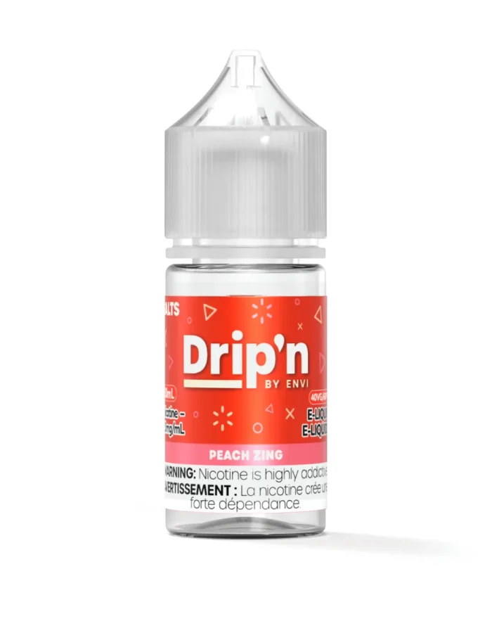 Peach Zing by Drip'n by Envi Classics SALT E-Liquid Bottle