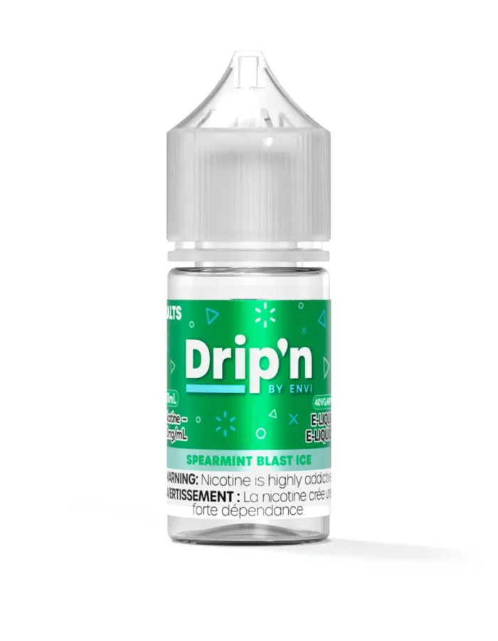 Spearmint Blast Ice by Drip'n by Envi Classics SALT E-Liquid Bottle