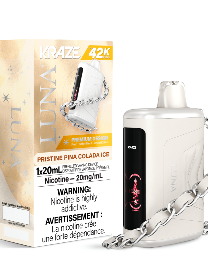Pristine Pina Colada IceKraze Luna Disposable Vape with 42K Puffs